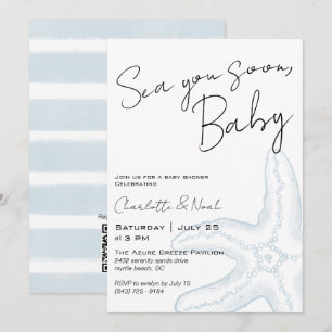 Sea You Soon Baby Shower Invitation