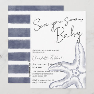 Sea You Soon Baby Shower Invitation