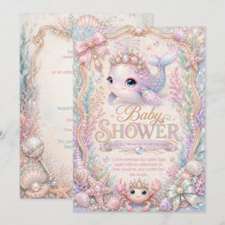 Sea You Soon Baby Shower Invitation | Pearls Shell
