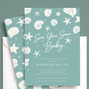 Sea You Soon Baby Shower Invite