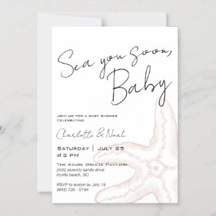 Sea You Soon Baby Shower Magnetic Invitation