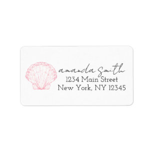 Sea You Soon Baby Shower Return Label