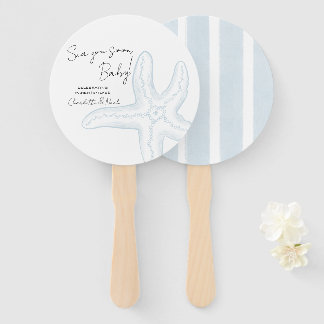 Sea You Soon Baby Shower Set of Fans