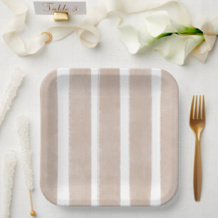 Sea You Soon Baby Shower Striped Paper Plate