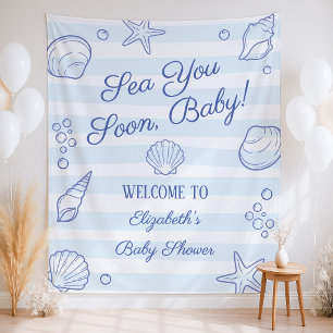 Sea You Soon Baby Shower Tapestry