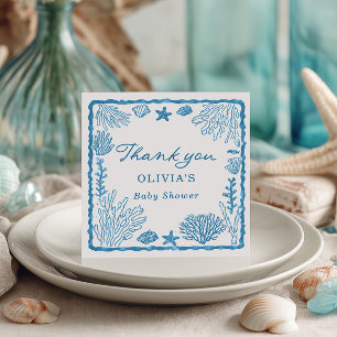 Sea You Soon Baby Shower Thank You Card