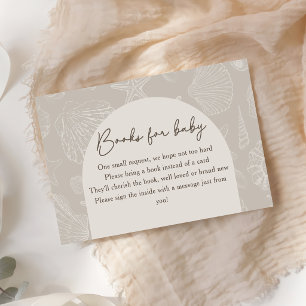 Sea You Soon Coastal Baby Shower Books For Baby Enclosure Card