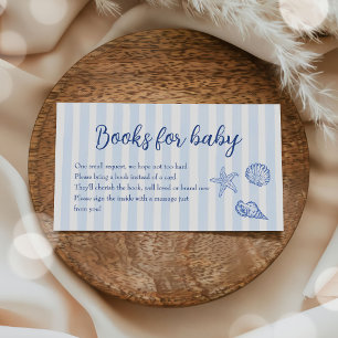 Sea You Soon Coastal Baby Shower Books For Baby Enclosure Card