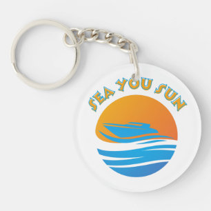 Sea You Sun Key Ring