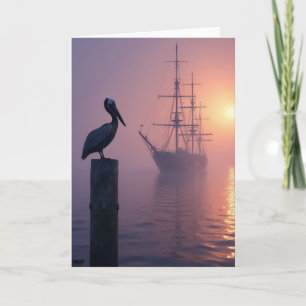 Seabird Fathers Day Scene Card