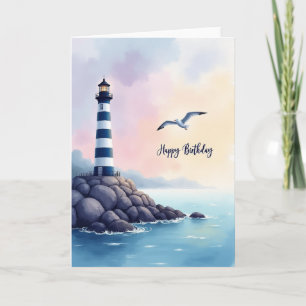 Seabird Sweet Birthday Seascape Card