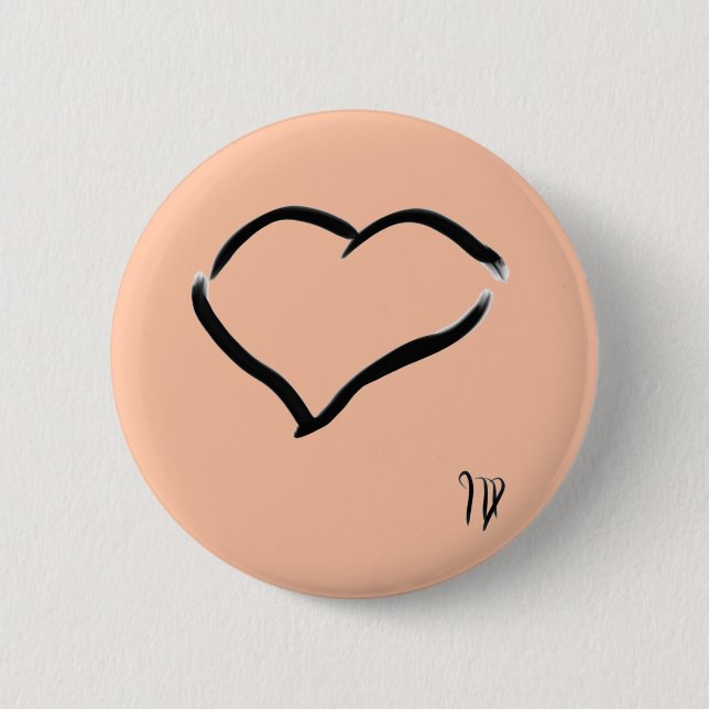 Seabirds Drawing 6 Cm Round Badge (Front)