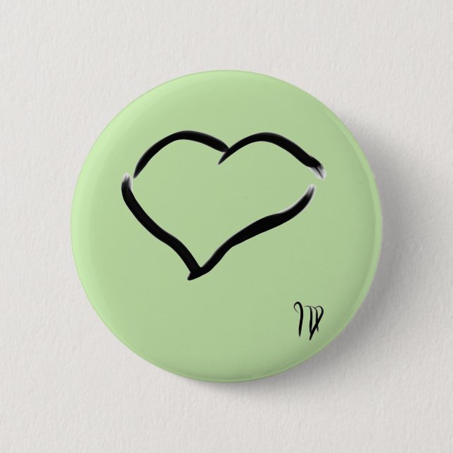 Seabirds Drawing 6 Cm Round Badge (Front)