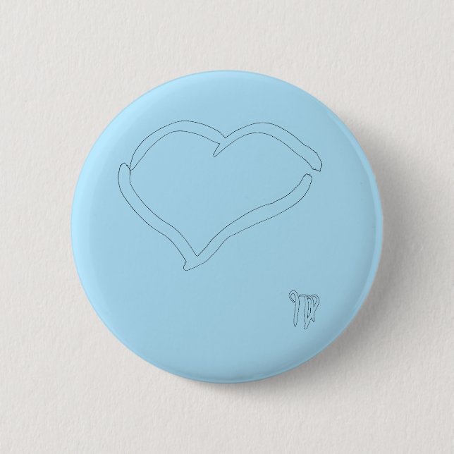 Seabirds Drawing 6 Cm Round Badge (Front)