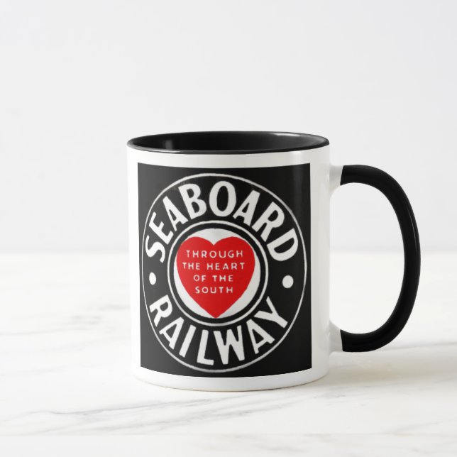 Seaboard Air Line Railway Heart Logo Mug (Right)