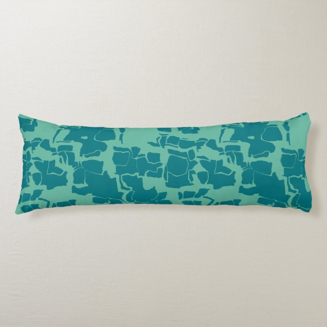 Seabolt Blue Abstract Body Cushion (Front)