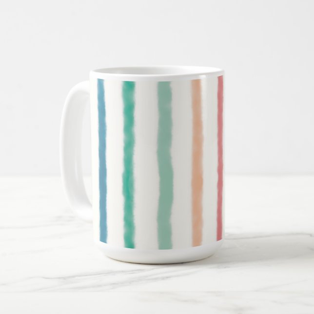 Seabreeze Stripes Coffee Mug (Front Left)