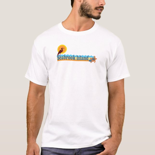 Seabrook Island "Beach" Design T-Shirt (Front)