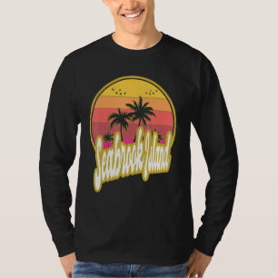 Seabrook Island beach retro sunset T-Shirt