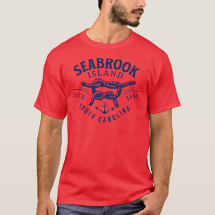 Seabrook Island SC Rope Knot Summertime Vacations T-Shirt