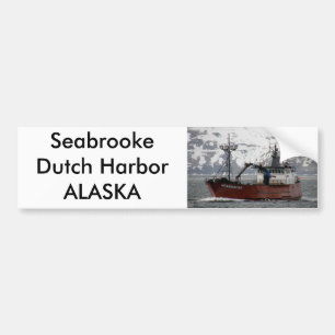 Seabrooke, Crab Boat in Dutch Harbour, Alaska Bumper Sticker