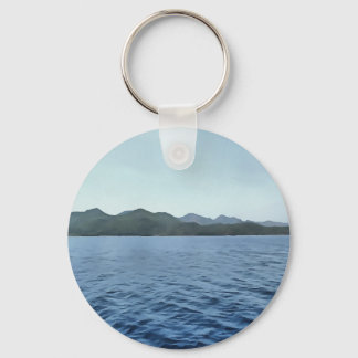 Seafarer Of The Turquoise Coast Painting Key Ring