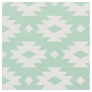 Seafoam Aztec Fabric
