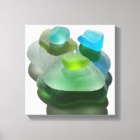 Seafoam green and turquoise sea glass