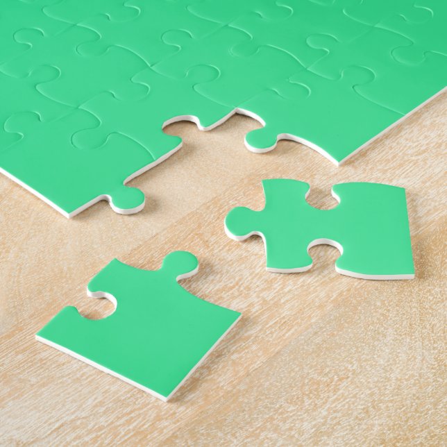 Seafoam Green Colour Jigsaw Puzzle (Side)