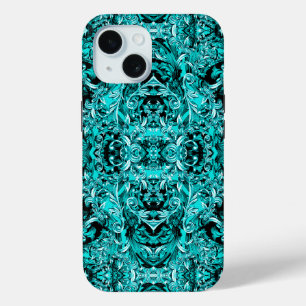 SEAFOAM GREEN ITALIAN BAROQUE PRINT MEN'S iPhone 15 CASE