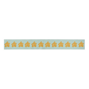 Seafoam Green Princess Golden Flowers Birthday Grosgrain Ribbon