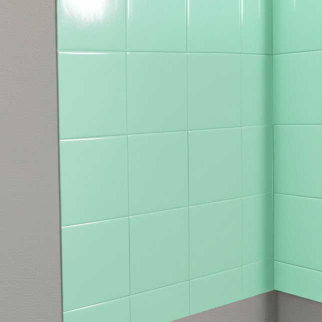Seafoam Green (Retro Kitchen and Bathroom) Square Tile (Seafoam green tiles
)
