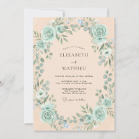Seafoam Green Romantic Botanical Wedding