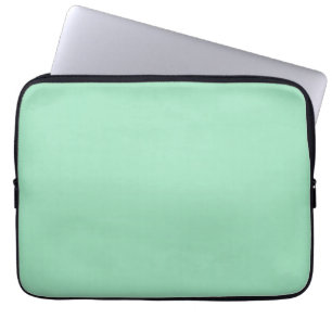 Seafoam Green Solid Color Laptop Sleeve