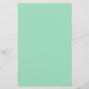 Seafoam Green Solid Color Stationery