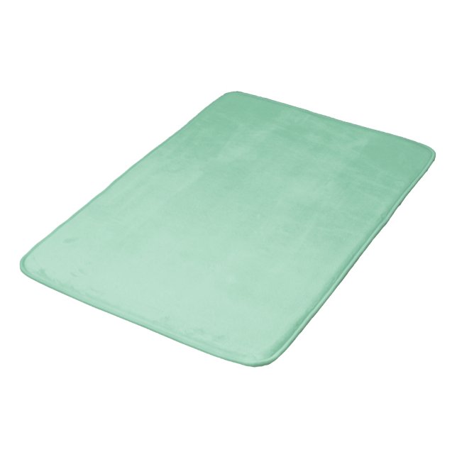Seafoam Green Solid Colour Bath Mat (Angled)