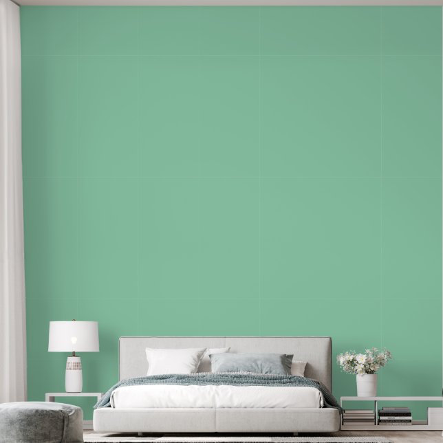 Seafoam Green Solid Colour Wallpaper (Bedroom)