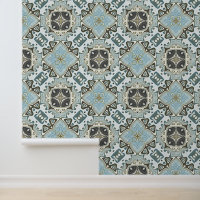 Seafoam Green Teal Turquoise Bohemian Tribe Art