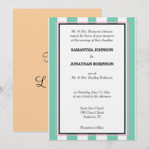 Seafoam Green White Sandy Beach Cabana Stripes 