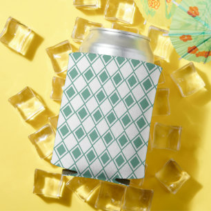 Seafoam Harlequin Can Cooler