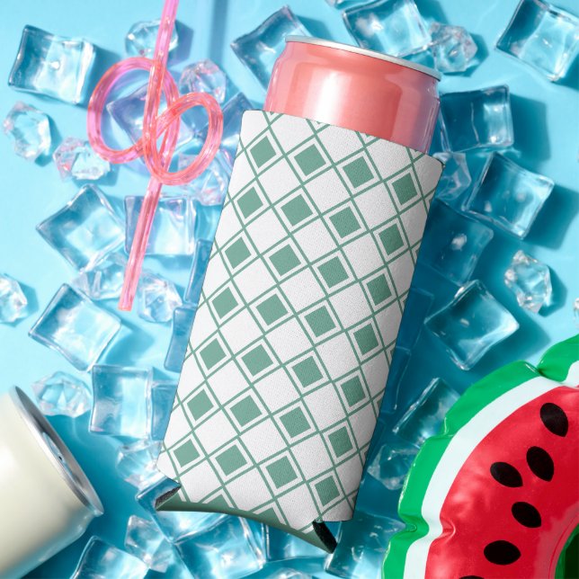 Seafoam Harlequin  Seltzer Can Cooler (In Situ Summer)