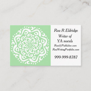 Seafoam Mandala Business Card