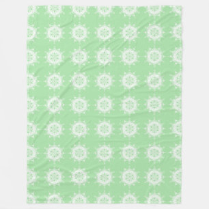 Seafoam Mandala Fleece Blanket