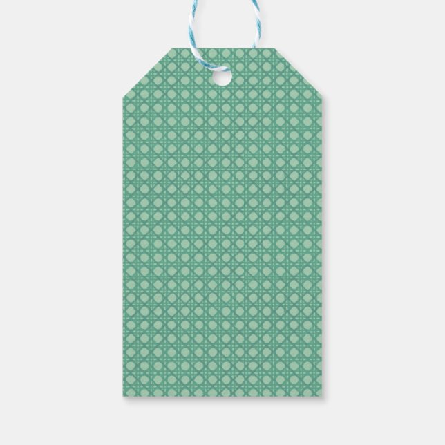 Seafoam Rattan Gift Tag (Back)