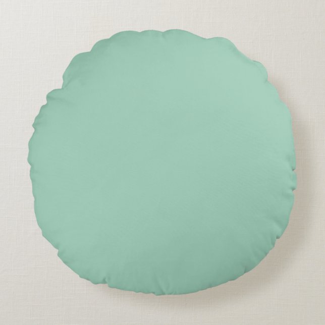 Seafoam Round Throw Pillow (Front)