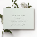 Seafoam | Simple Elegant Light Green Wedding Save The Date<br><div class="desc">Minimalist pastel green save the date cards. "Formal invitation to follow" is written in calligraphy script.</div>