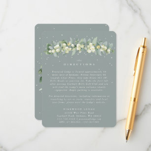 Seafoam Snowberry+Eucalyptus Garland Directions Enclosure Card