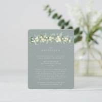 Seafoam Snowberry+Eucalyptus Wedding Reception