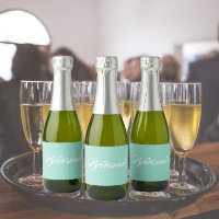 Seafoam Stylised Script Wedding Bridesmaid