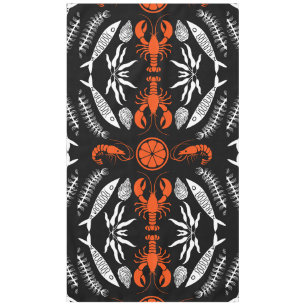 Seafood Art Decor Prints Tablecloth